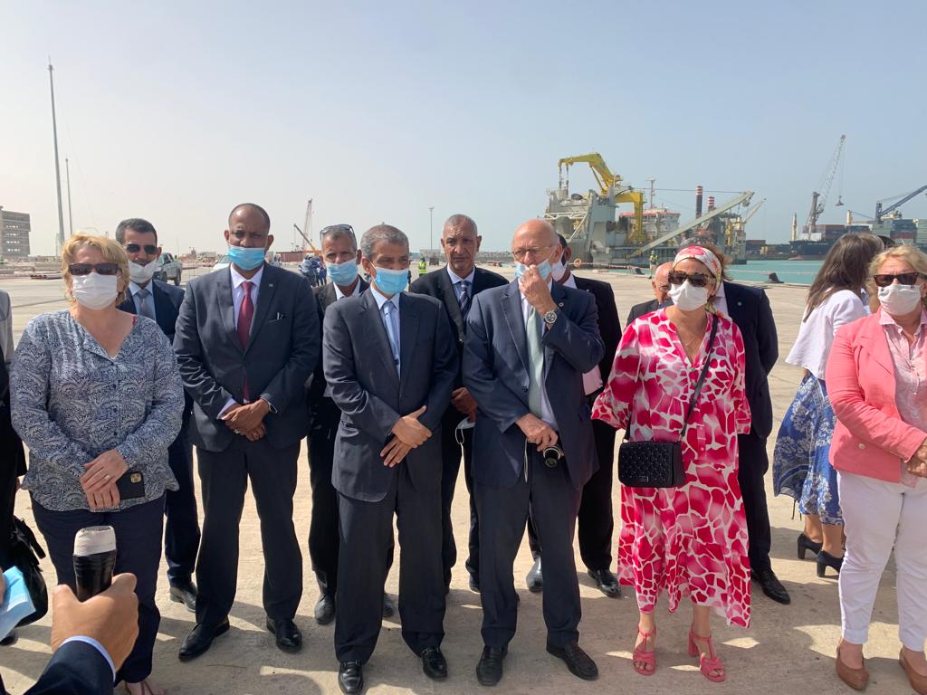 Visite d'information de la délégation parlementaire française  au port autonome de nouakchott 