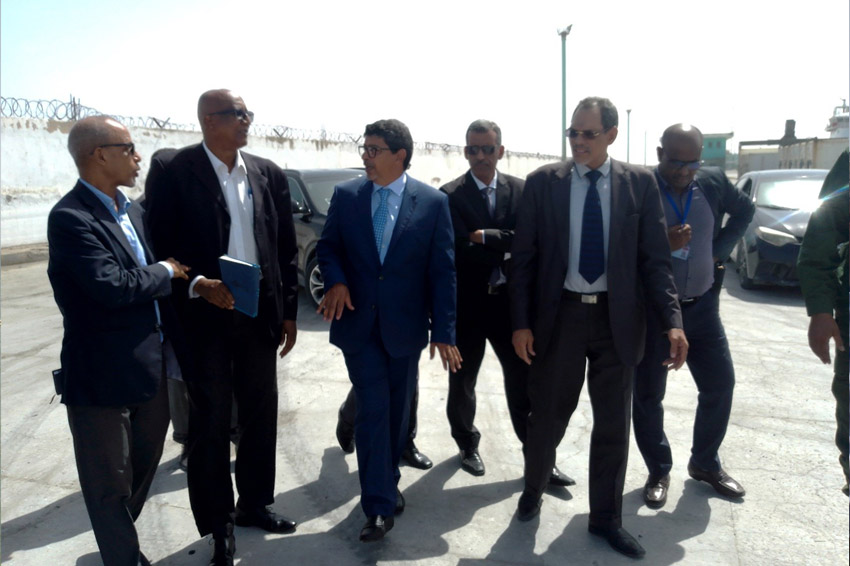 Réunion du Directeur Général du Port MrSidi Mohamed Maham avec les hauts responsables du port